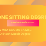 One sitting degree